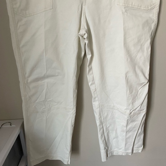 Sundance White Cotton Trouser Pants Size 16 - Picture 4 of 8